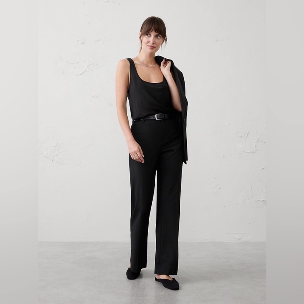 NWT! Banana Republic Black Bootcut High-Rise Sculpted Trouser